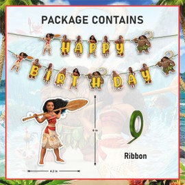 "Mna Happy Birthday Banner – Cartoon Theme Birthday Decoration – Durable, Reusable, Easy to Hang Party Banner – Perfect for Birthday Parties, Baby Showers, Family Celebrations, and Fun Event Décor"