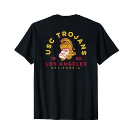USC Trojans Tommy Sketch Gold Cardinal Dark Ground T-Shirt