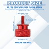 sourcing map 10 Pcs 6#32 Knurled Thumb Screw Computer Case