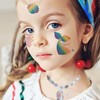 CHARLENT 100 Glitter Styles Temporary Mermaid Tattoos for Kids Party