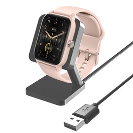 Blueshaweu Magnetic Charger Compatible with TOOBUR IDW13 1.8 Inch Smart Watch, Portable Charger Compatible with TOOBUR IDW13 / Gydom IDW13 / IDW13 Smart Watch, Black