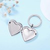 PHOCKSIN I Love You Grandma Keychain Silver Heart Keychains For
