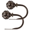 KAMANINA Decorative Curtain Drapery Holdbacks, Curtain Tiebacks Hooks with Screws