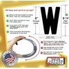 Marquee Letters for Portable Road Signs - 8 Inch Black