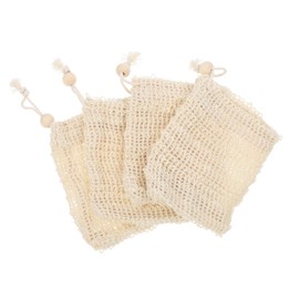 FRCOLOR Exfoliating Soap Pouch 4 Pack Design for Shower Bathing Soap Easy to Clean and Store