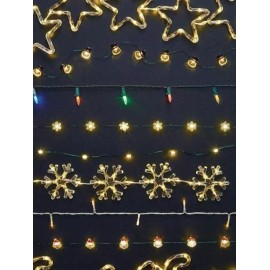 Home Accents Holiday LED Warm White Stocking (1" size) Ultra-Wire Light (18 Lights, 6 feet in length)