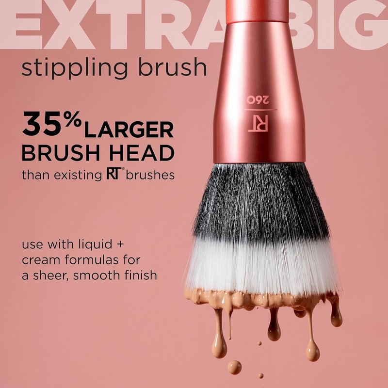 Real Techniques Brocha Extragrande para Stippling con Base Líquida y