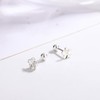20G Tiny Cute Flower Earrings for Women 925 Sterling Silver