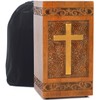 engmvwod Large Wood Memorial Ash Urn, Cremation Adult Human Ashes
