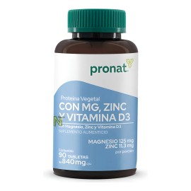 Magnesio Zinc Vitamina Tabletas Pronat Sabor