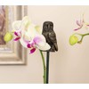 Cane Companions Decorative Barn Owl Stake Topper - Handmade Flower