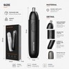 Rechargeable Nose Hair Trimmer for Men – 360° Dual-Blade Electric