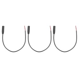 sourcing map 3pcs 2.5mm Female Jack to Bare Wire Open End Replacement TRS 2 Pole Stereo Mono Audio Cable Plug Jack for Earphone Headphone Cable Repair, 0.25m