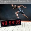 LED Digital Countdown Wall Clock Fitness Timer Stopwatch for Gym
