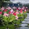 4 Pack Solar Garden Lights Outdoor, 8 Lighting Modes Warm