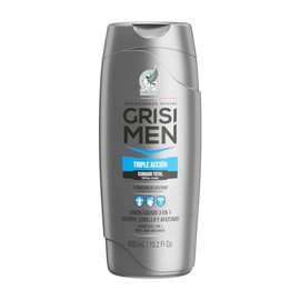 Grisi | Shower Gel Men | Jabón liquidopara cuerpo y cabello triple acción | brinda hidratación y frescura intensa | aroma masculino | 450ml