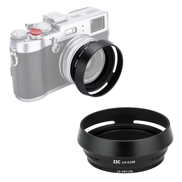 JJC Objektivadapter und Gegenlichtblende für Fujifilm FinePix X100VI, X100V, X100F,