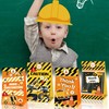 FOHOME 24 Pcs Construction Party Favors Bags with Stickers Truck