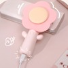 Mini Handheld Fan Cute Flower Shape Strong Wind USB Rechargeable