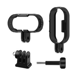 OURHZTB Action Camera Mount Adapter for Insta360 GO 3S/GO 3, Horizontal & Vertical Bezel Protective Frame Bracket Accessories