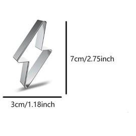 ZDYWYZJ Cartoon Series Two Lightning Shaped Cookie Cutter