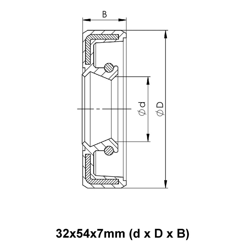 Parts and Parts Shaft Seal 32 x 54 x 7