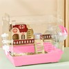 8 in 1 Clear Acrylic Hamster Cage with All Accessories,13.5''L*