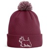 Scottish Terrier Embroidered Bobble Hat Dog Owners Gifts Puppy Terrier