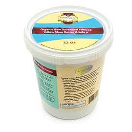 SAAQIN 32oz. African Shea Butter from Ghana FILTERED & CREAMY - Made with Organic source - Imported from Ghana