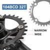 laffoonparts Mountain Bike Single Speed Square Taper Crankset 170mm Cranksets