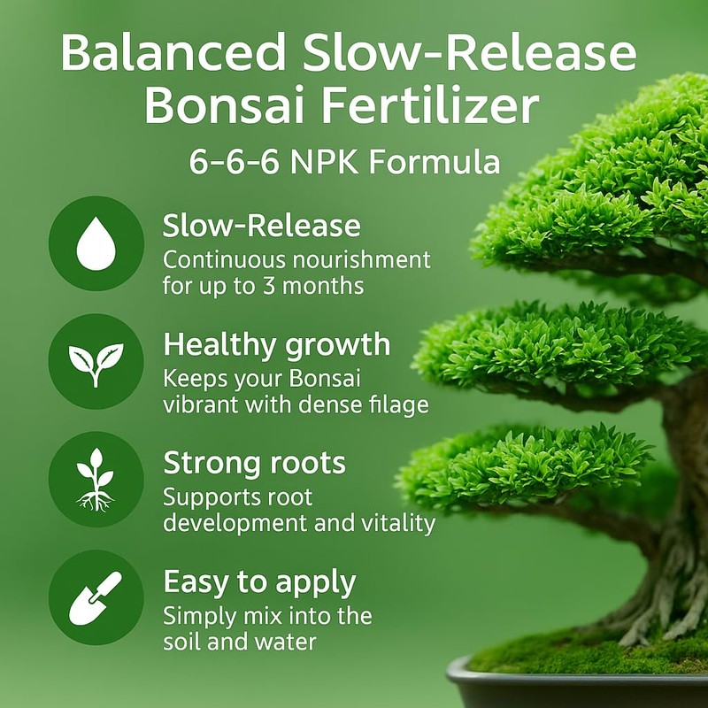 Gardenera Premium Bonsai Fertilizer – Slow-Release Bonsai Tree Food for