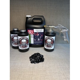 Gal NH Oil Undercoating, Pro Undercoating Gun, 3 Quart Bottles, and 50 Rust Plugs