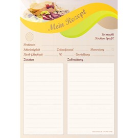 PRICARO Balance Recipe Pad A5 Pack of 3