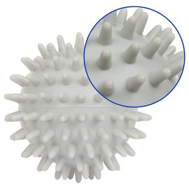 Sport-Tec Hedgehog Ball Massage Ball Reflex Zones Massage Self Massage Hard 7 cm Light Grey
