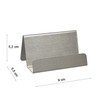 ogoPLUS Set of 2 Business Card Stand Brushed Stainless Steel