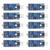 DIANN 10pcs LDR Photosensitive Sensor Module 3 Pins 5MM Light