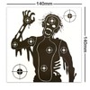 100 PAPER TARGETS Zombie Air Gun Pistol Rifle Pellet 14x14cm