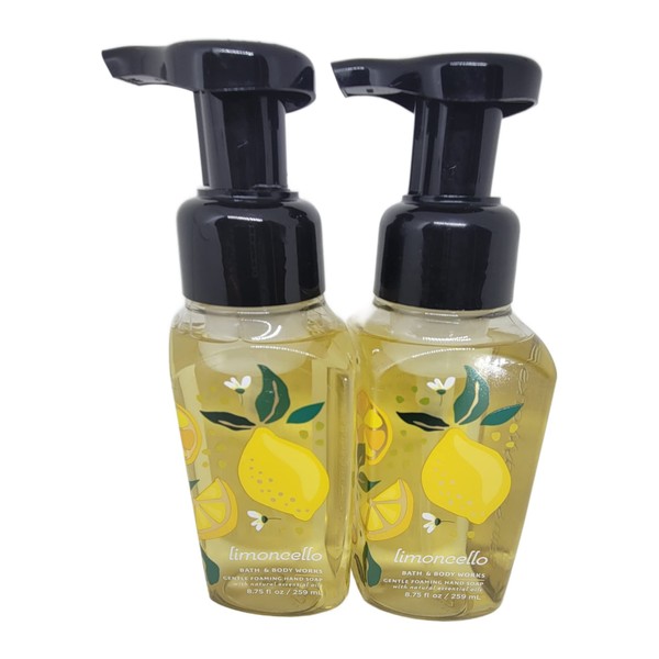 Bath and Body Works 2 Pack Limoncello Gentle Foaming Hand Soap. 8 Oz