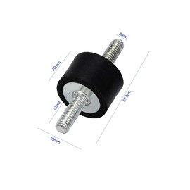 Demason Vibration Damper 4 Pieces Rubber Buffer Air Compressor Pump Anti Vibration Rubber Mount Shock Absorber Rubber Damper M8 30 x 20