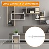 Pack of 4 Invisible Shelf Brackets, Diameter 10 x 100