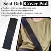 Carbon Fiber Car Seat Belt Cover Pad - 2 Pack