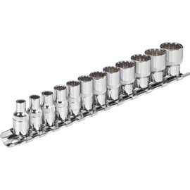 Vigor V1897 Socket Set with Multi-Purpose Profile, 1/4"