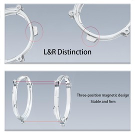 HMHAMA 1 Pair Anti-Blue Light Magnetic Myopia Lens for Meta Quest 3, Myopia Prescription Lens for VR Lens Accessories (-2.5D)