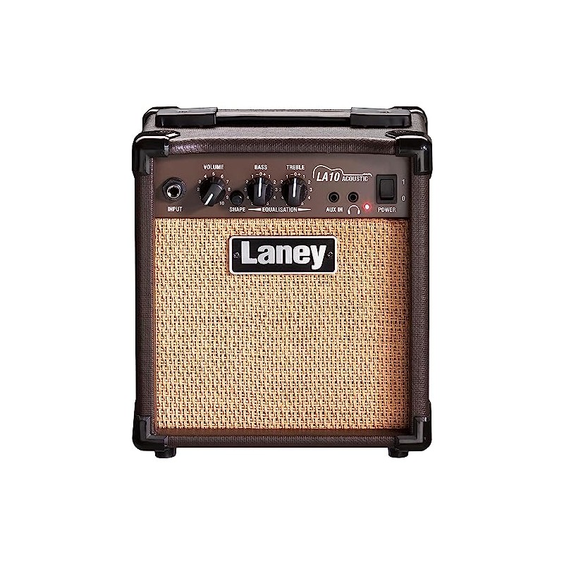 Laney LA10 Acoustic Guitar Combo 10W 5 Inch Woofer, Black