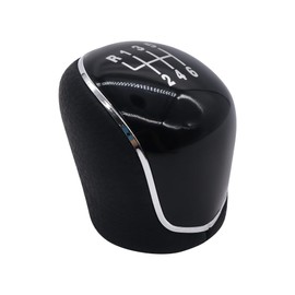 HISports Car Gear Knob 6 Speed, Car Gear Shift Knob Compatible with Ford Focus Fiesta Mk2 Mk3 C-Max S-Max Mendeo IV Mk4 Stick Shifter Head Cap Cover Handball Lever
