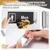 Zonon 10 Pack 4" Length Aluminum Corridor Sign Wall Brackets,