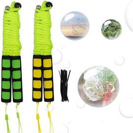 Ubitree Pack of 2 Giant Soap Bubbles, Children's Large Soap Bubbles, Garden Toy, Outdoor Toy for Bubble Party, Stainless Steel Soap Bubbles Rods, Telescopic Design, Easy to Carry