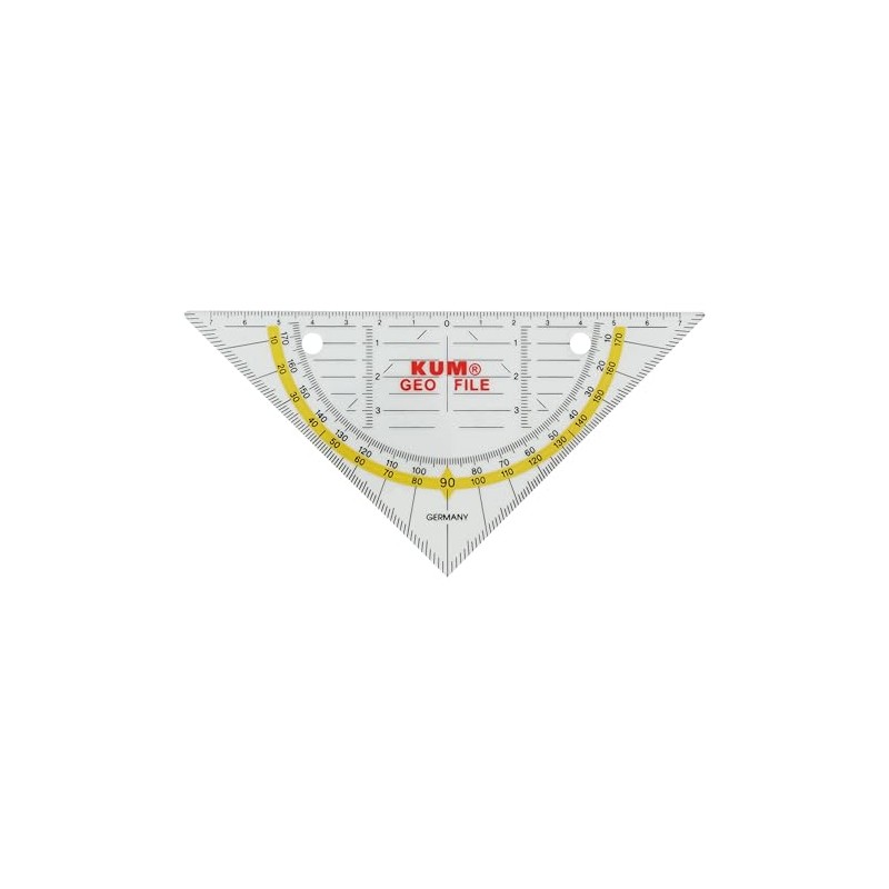 KUM AZ208.19.16-T Geometry Triangle 16 cm Filable Transparent Pack of