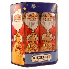 Riegelein Santa Solid Milk Chocolate, 10 Piece Pack