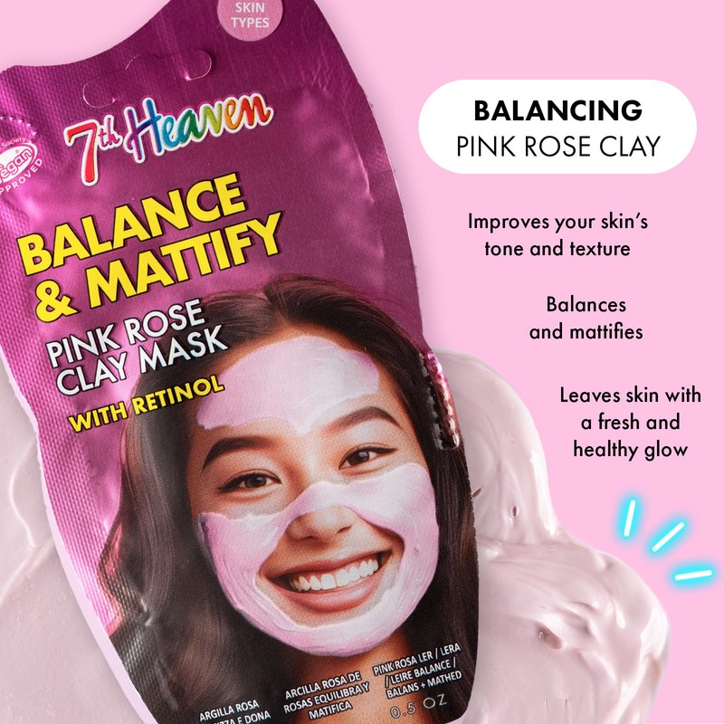 7th Heaven 7th Heaven Pink Rose Clay Face Mask with